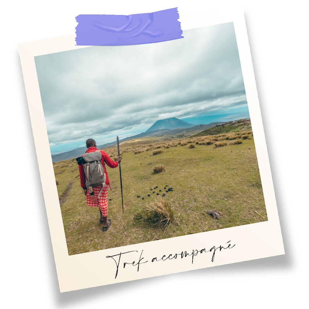 trek accompagné d'un Massaï