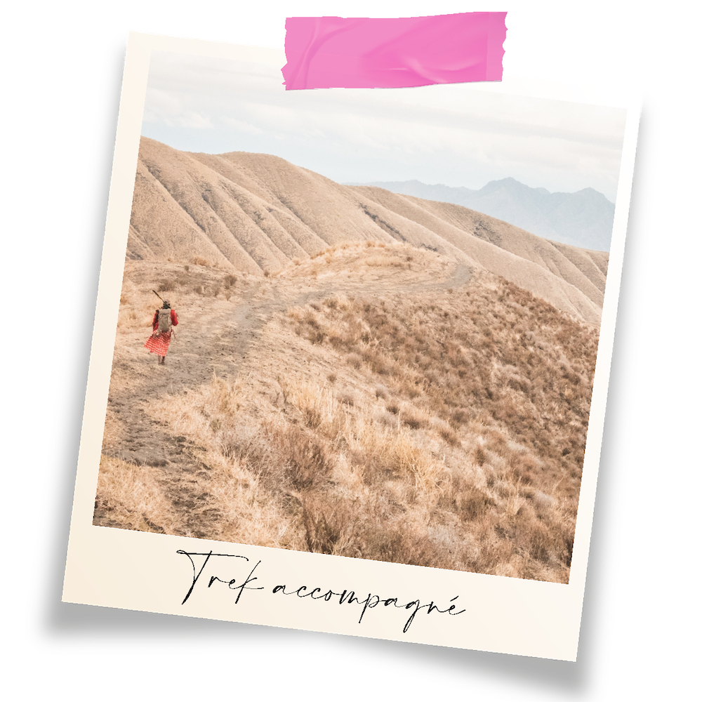 trek accompagné d'un Massaï