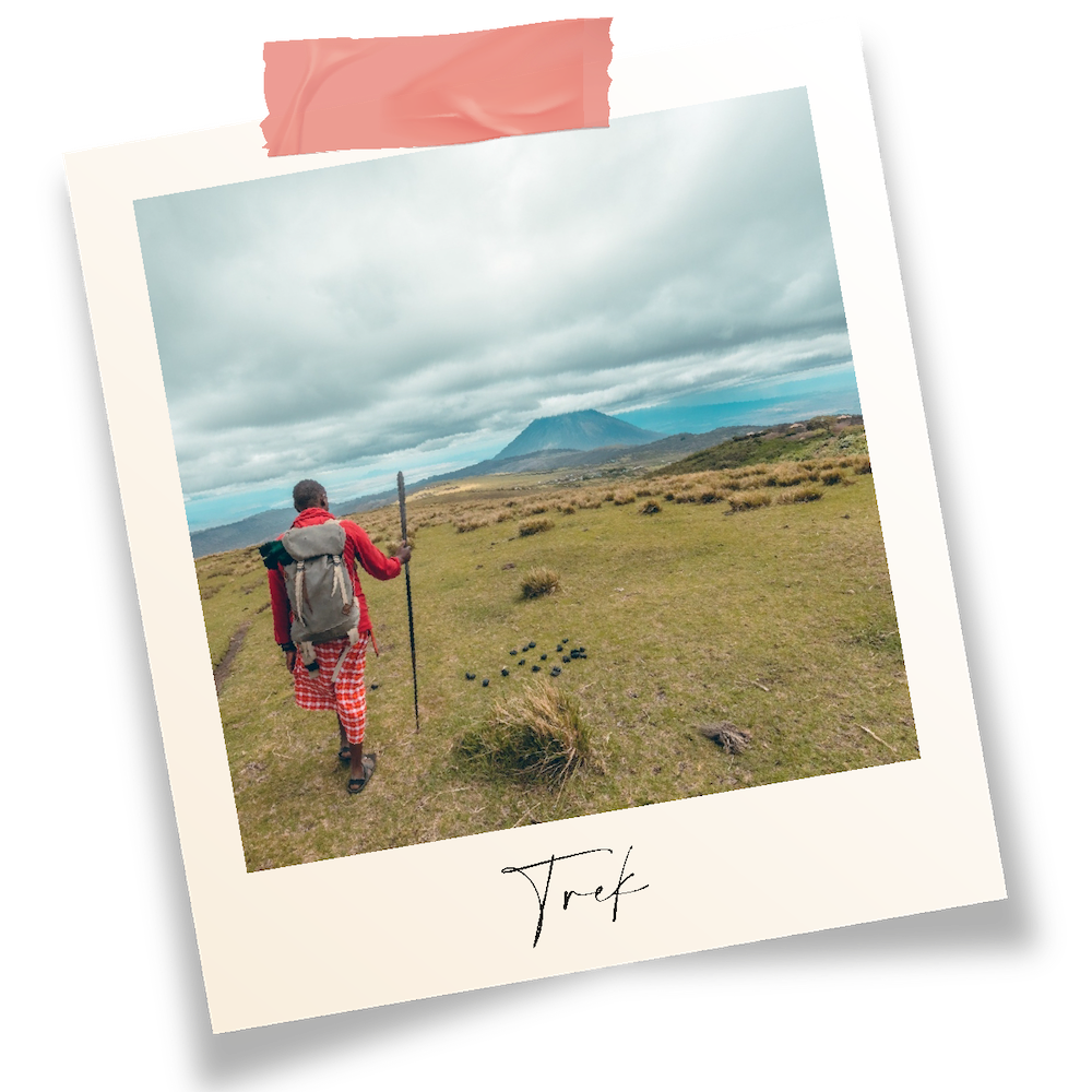 trek accompagné d'un Massaï