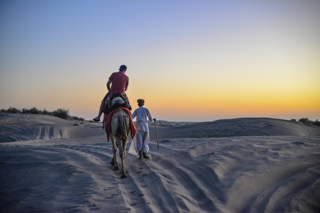 Balade, désert du Thar, Inde