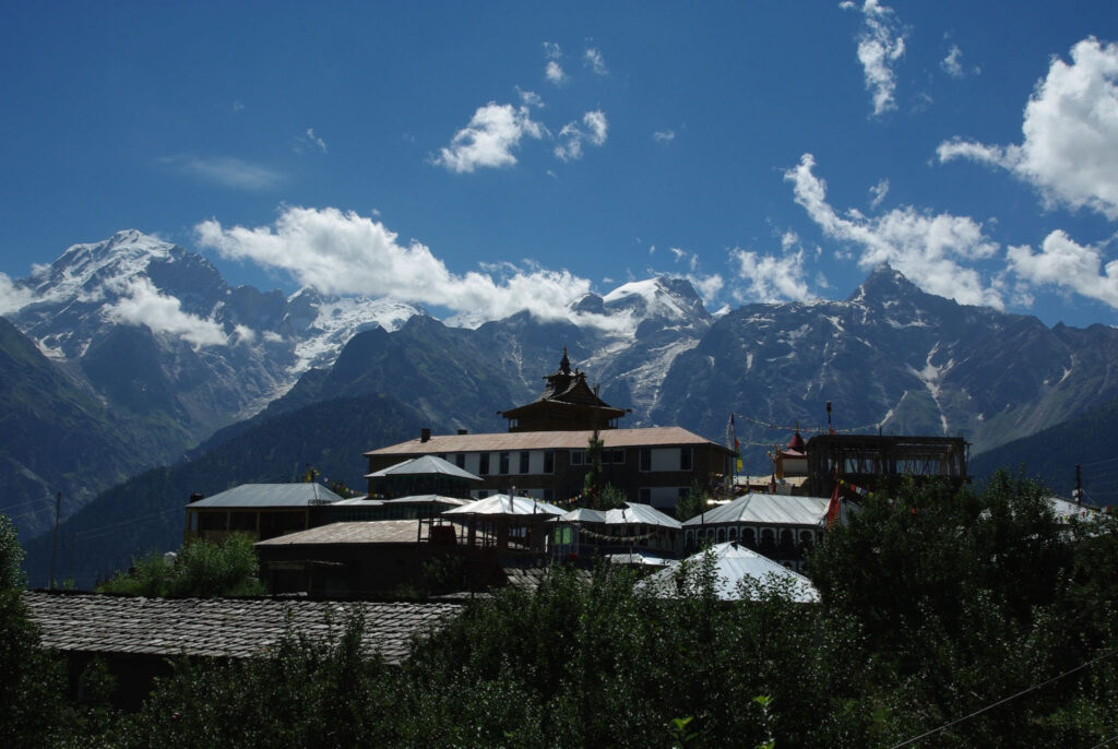 Village de Kalpa, Kinnaur, Inde du Nord