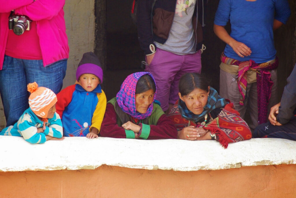 Habitant Ladakhi au festival du monastère de Tsomoriri