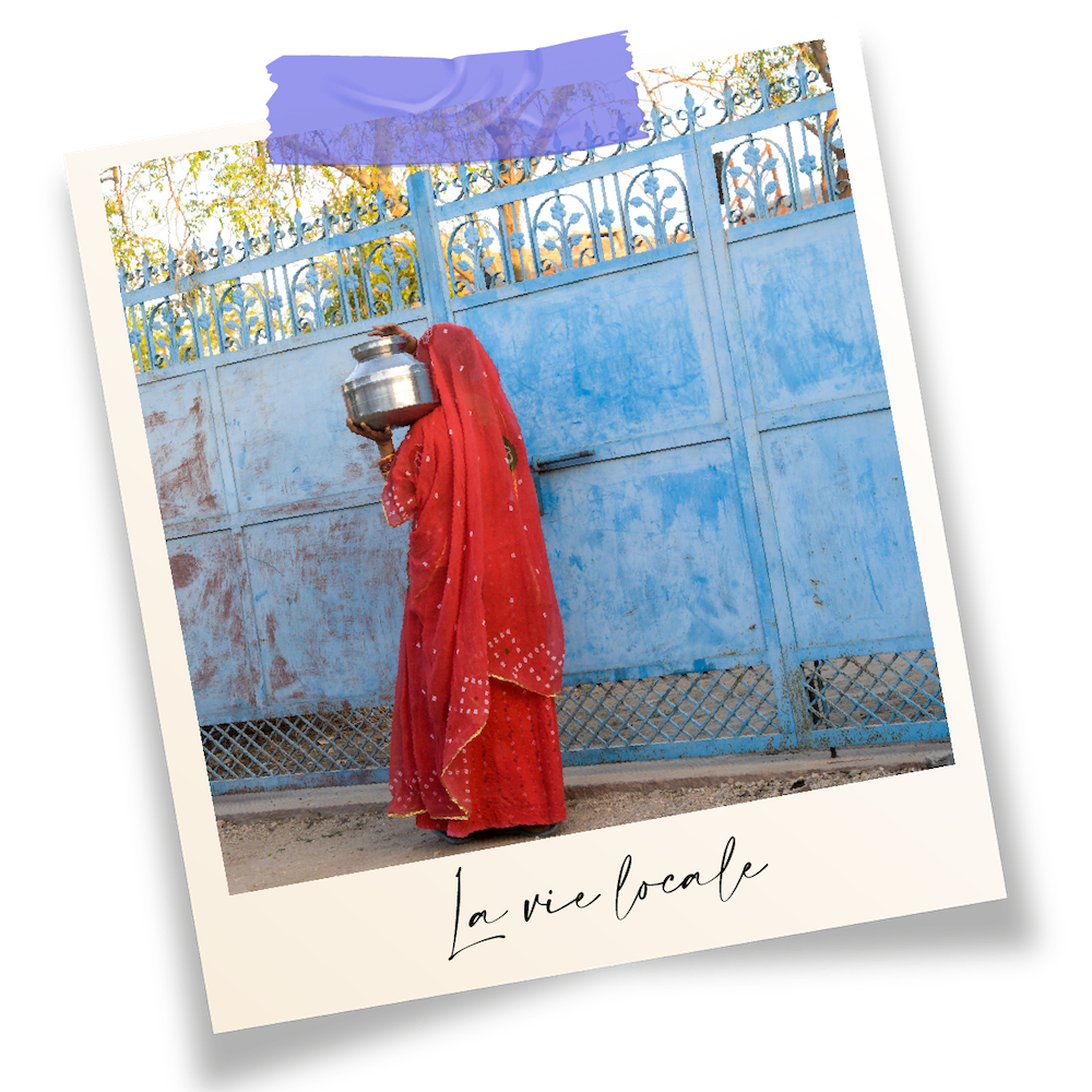 Scène de vie locale, Inde