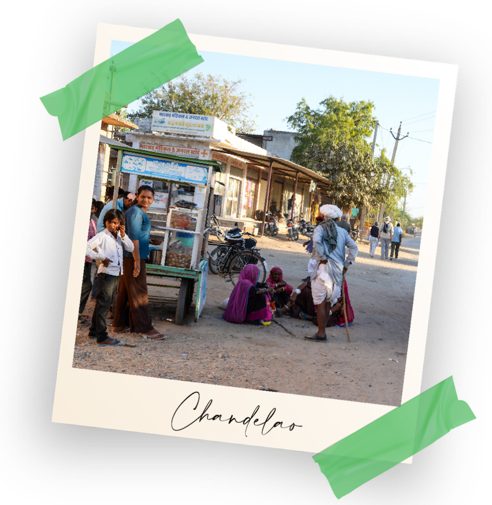 scène de rue Chandelao, Inde